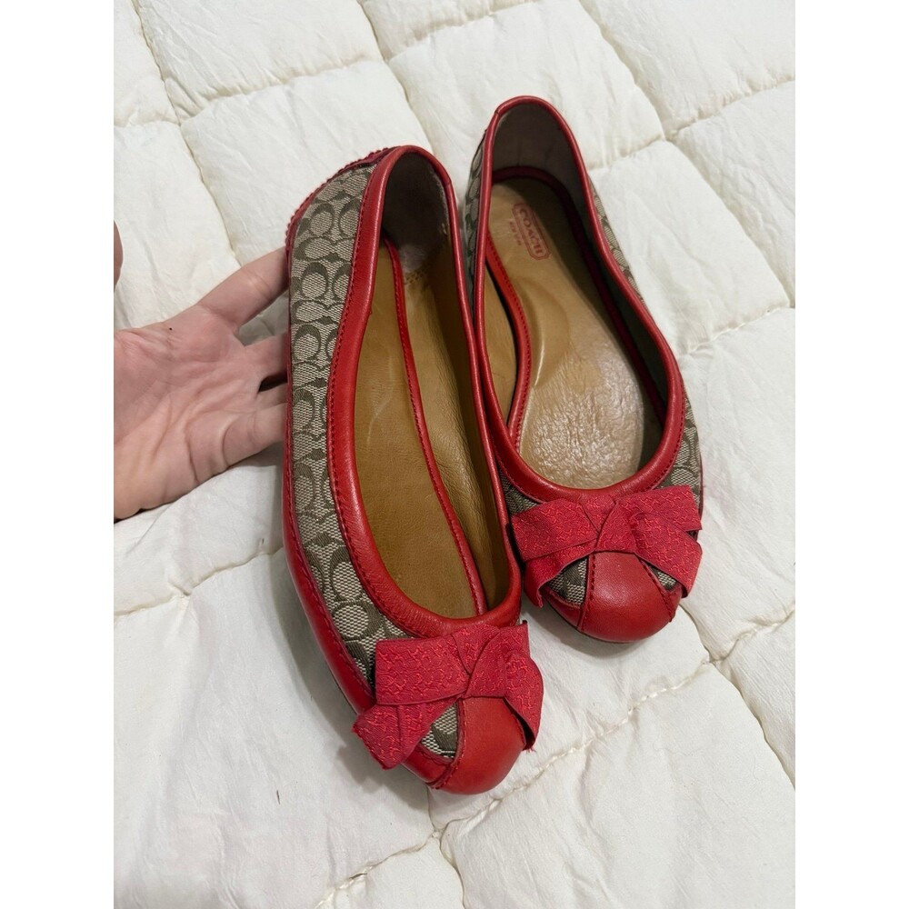 Authentic Coach Shoes with Bow Detail